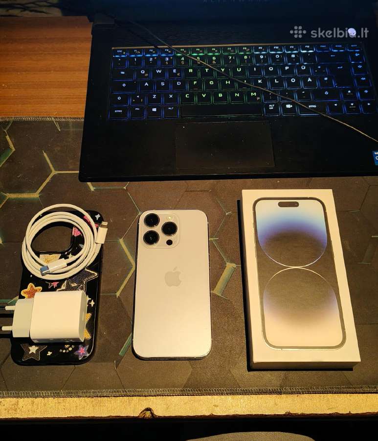 iPhone 14 Pro Silver 256gb. - nuotraukos Nr. 3