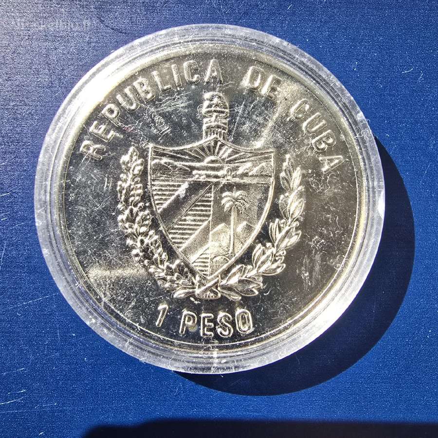 Kuba 1995 1 peso Cu-ni Karibų piratai Piet Heyn - nuotraukos Nr. 2