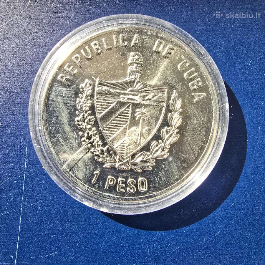Kuba 1995 1 peso Cu-ni Karibų piratai Blackbeard - nuotraukos Nr. 2