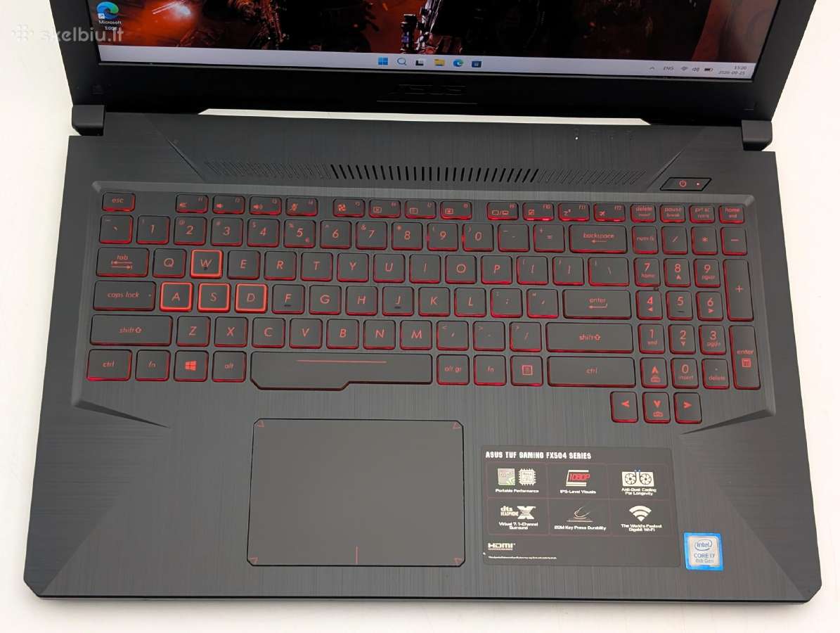 Asus Tuf Gaming i7 Gtx 1060 16gb SSD+HDD - nuotraukos Nr. 4