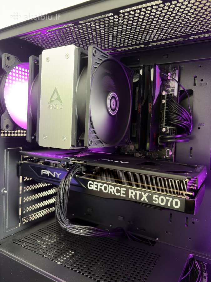 R7 7800x3d/rtx 5070 žaidimų kompiuteris (garant.) - nuotraukos Nr. 3