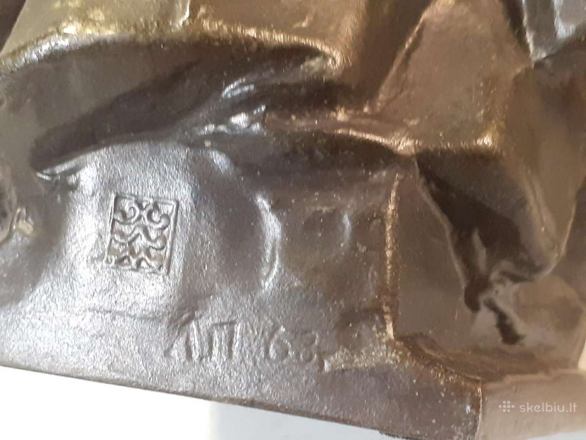 TSRS metalinė Taraso Ševčenkos statulėlė 1963m. - nuotraukos Nr. 5