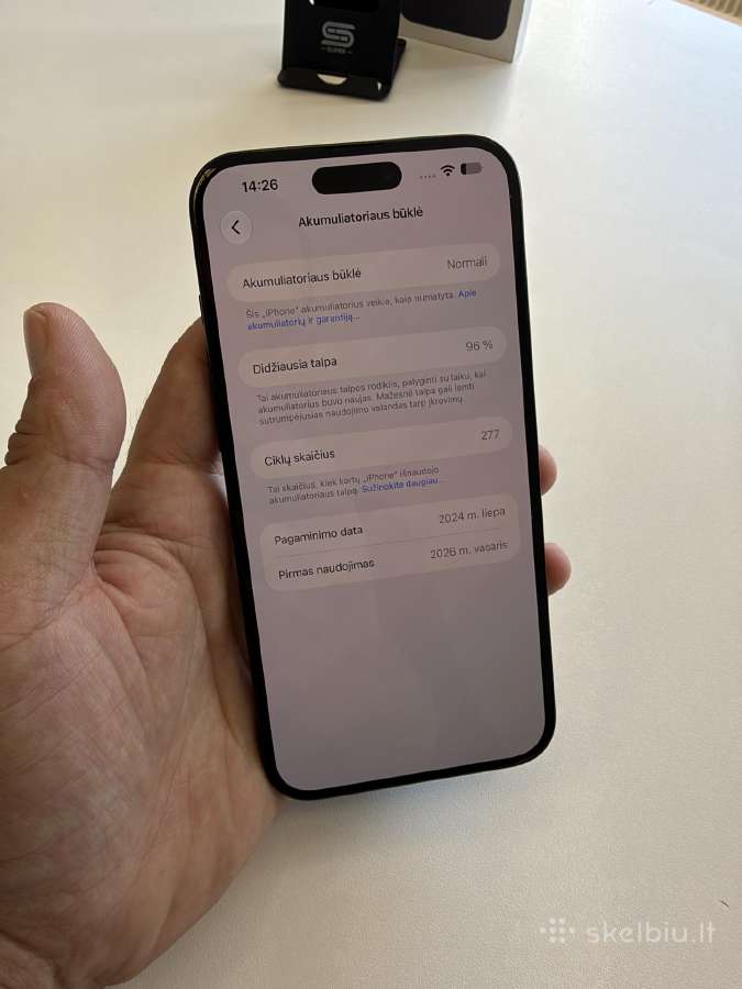 iPhone 16 Plus 256gb - nuotraukos Nr. 6