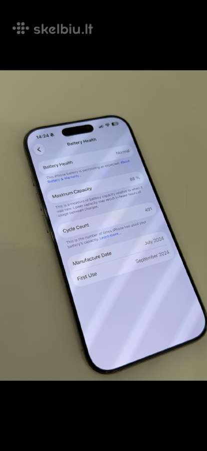 iPhone 16 pro 256gb - nuotraukos Nr. 5