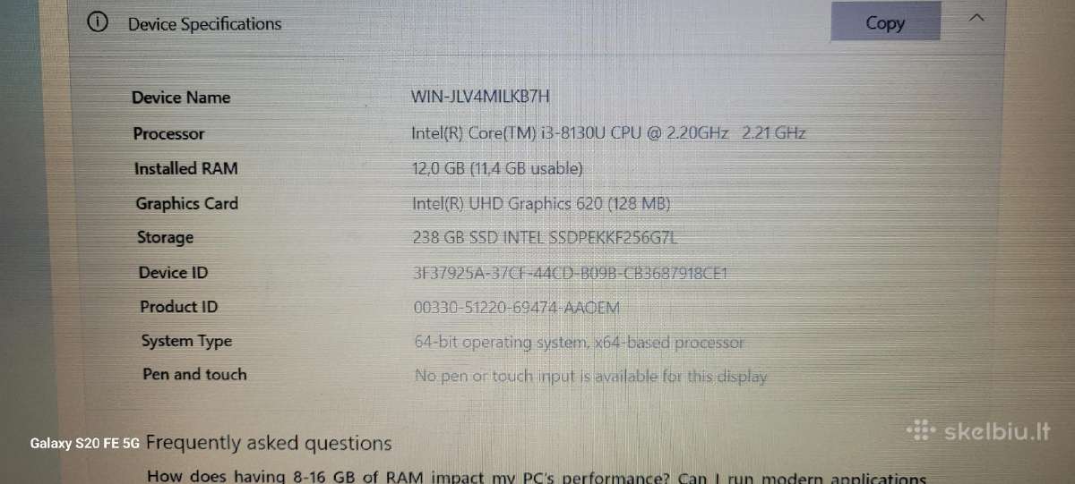 Lenovo V330-15ikb - nuotraukos Nr. 3