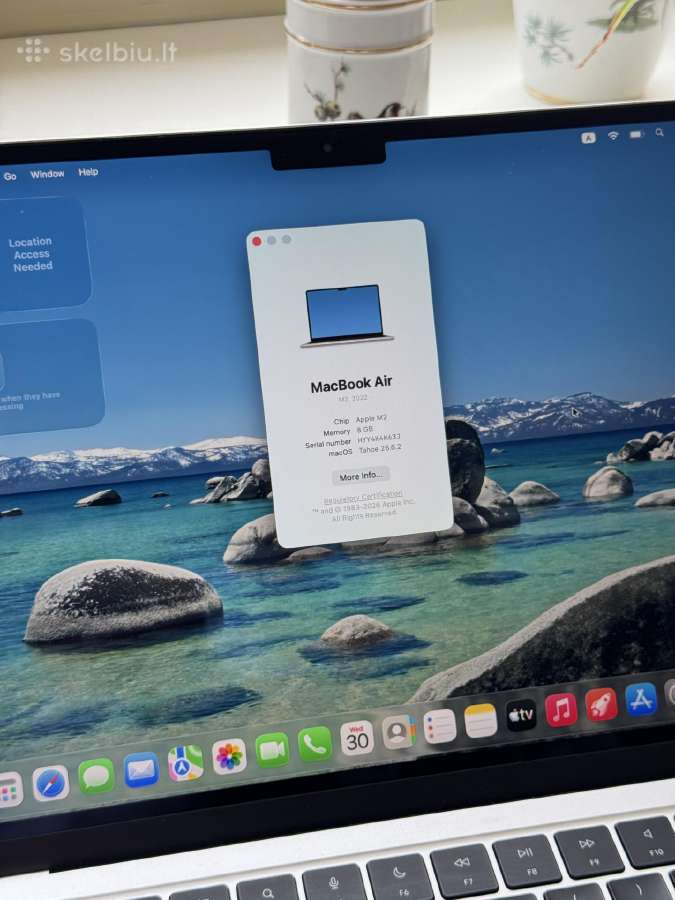 Apple MacBook Air M2 512gb - nuotraukos Nr. 7