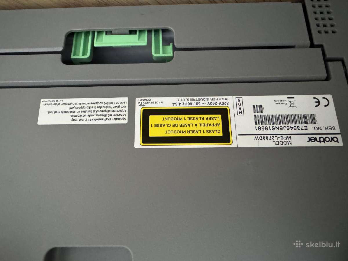 Brother Mfc-l2700dw lazerinis spausdintuvas - nuotraukos Nr. 4