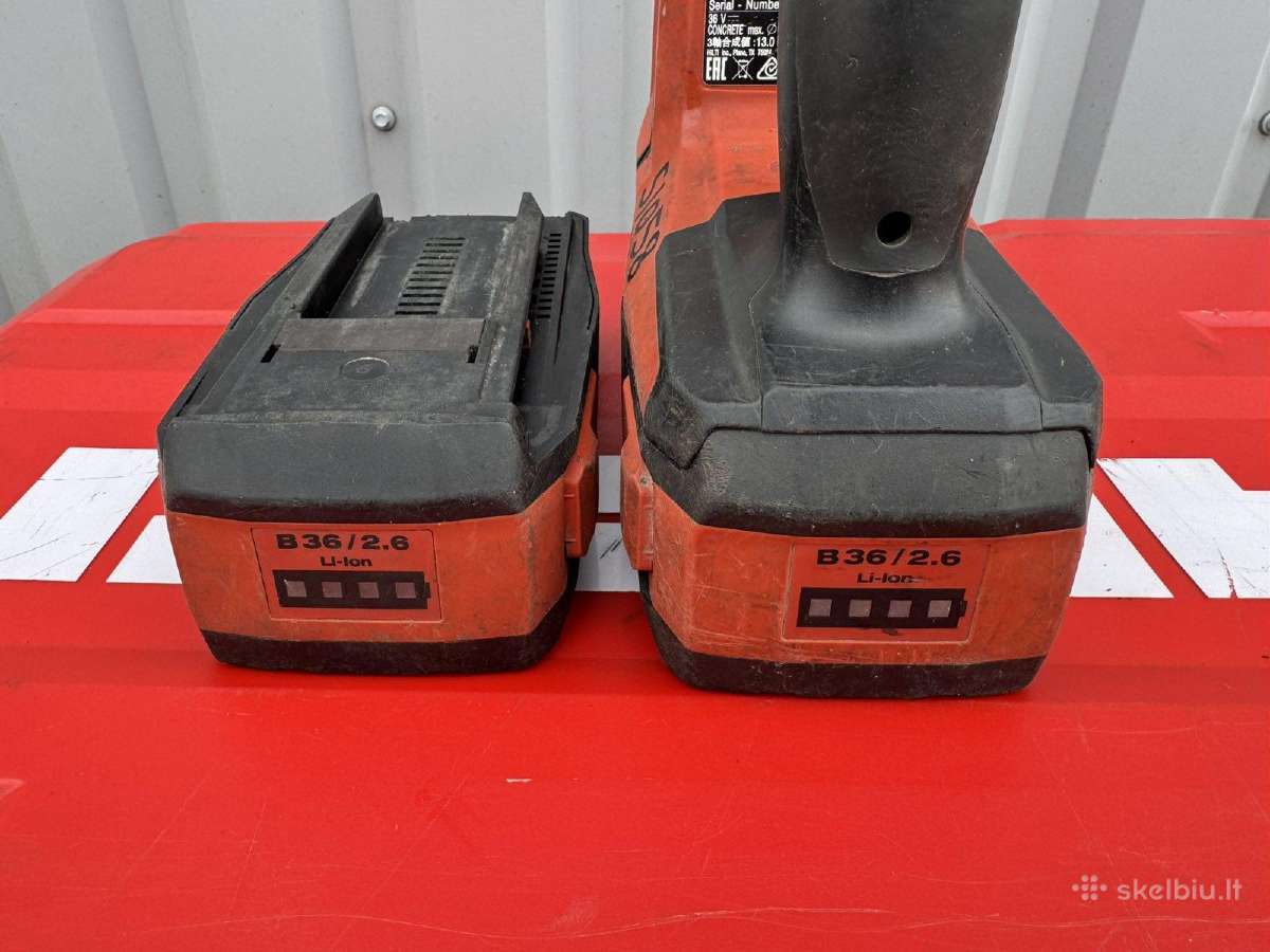 Akumuliatorinis perforatorius Hilti Te6-a36 - nuotraukos Nr. 5