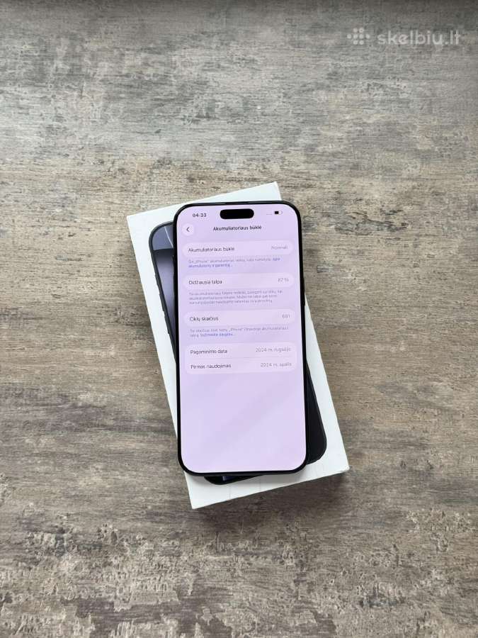 Apple iPhone 16 pro Max 256gb Gerai veikiantis - nuotraukos Nr. 12