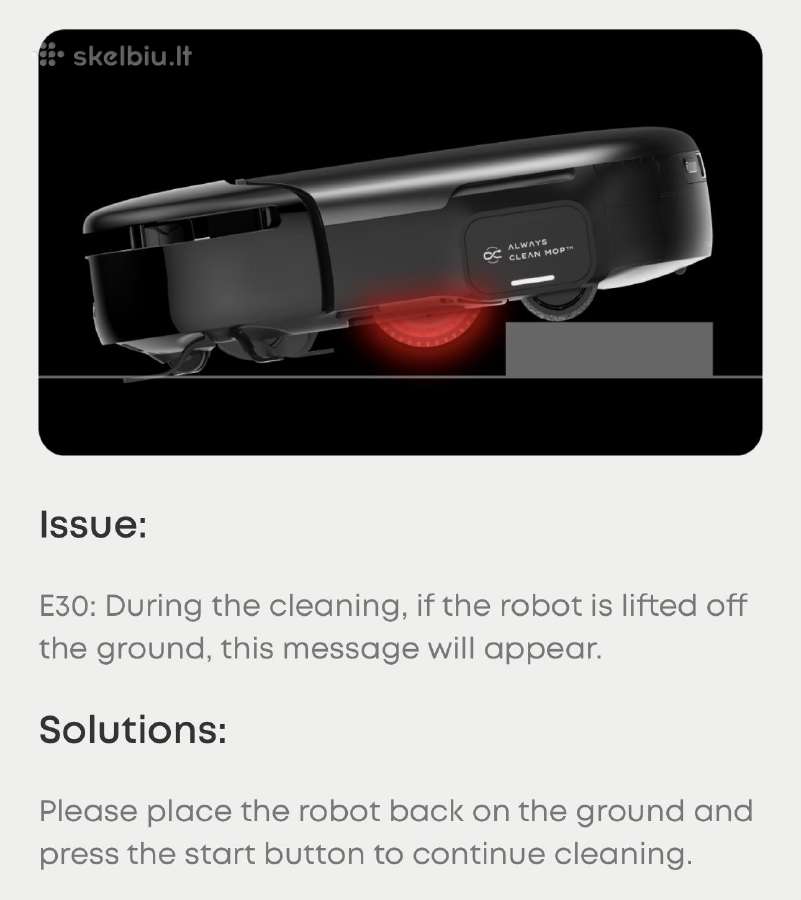 Eufy s1 pro robotas siurblys, dalimis, remontui - nuotraukos Nr. 2