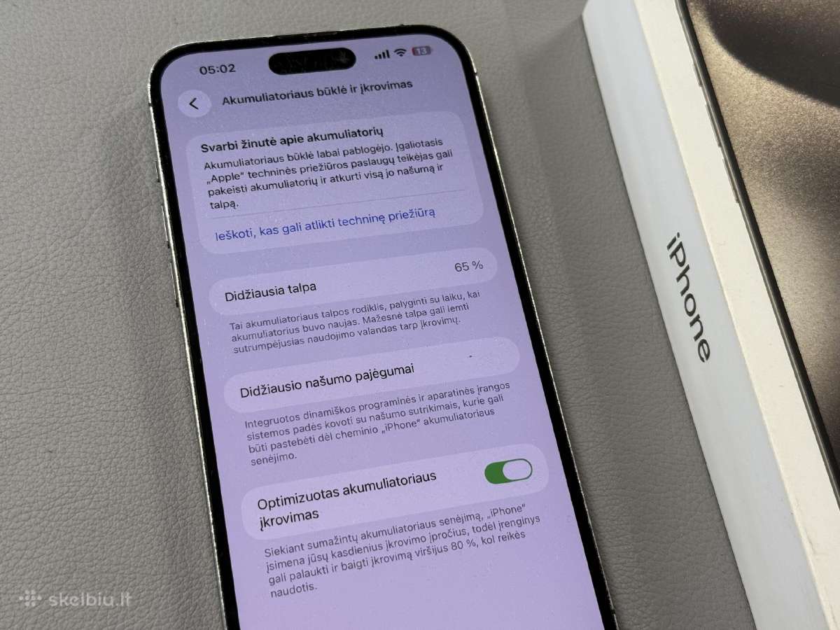 iPhone 14 Pro Max patrintas ekranas 256gb - nuotraukos Nr. 4