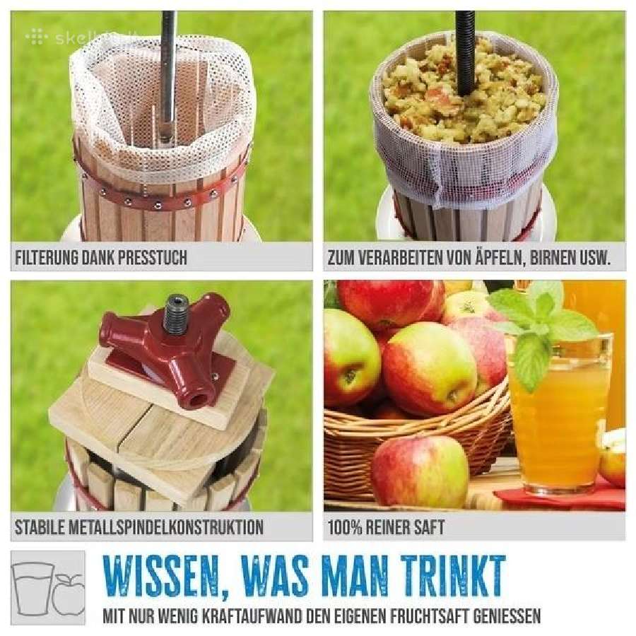 Sulčių spaudyklė 18l – obuoliams Presas vynuogėms - nuotraukos Nr. 4
