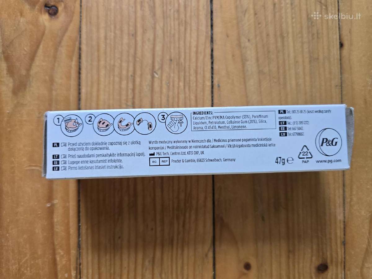 Blend-a-dent fiksuojamasis kremas protezams 47g - nuotraukos Nr. 2