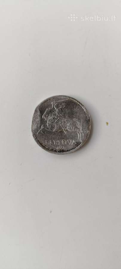 Sidabrines 10 litų 1936 metu - nuotraukos Nr. 2