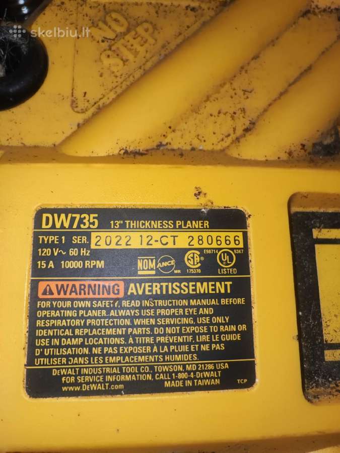 Dewalt Dw735 - nuotraukos Nr. 3
