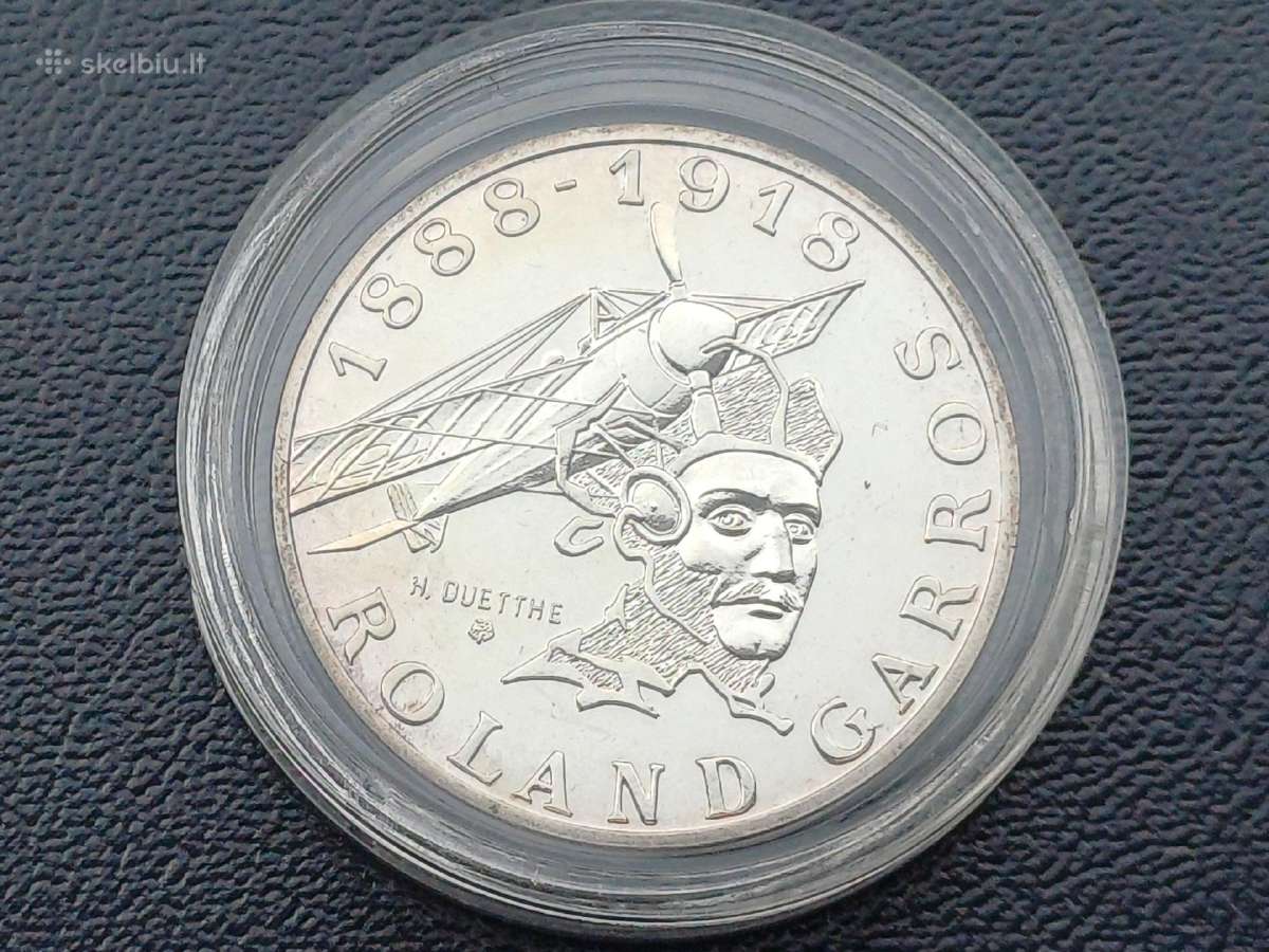 10 frankų 1988m. Prancūzija sidabras 900 - nuotraukos Nr. 2