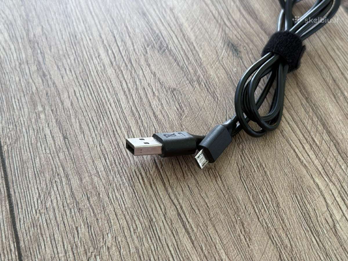 Micro-usb/usb kabelis, 100 cm, juodas - nuotraukos Nr. 2