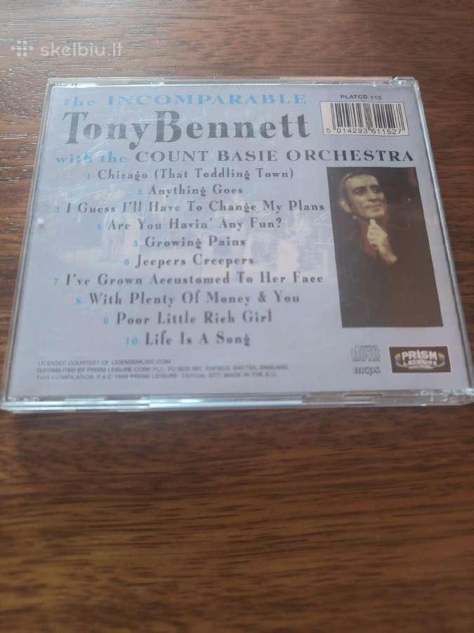 CD Tony Bennett - with the Count Basie orchestra - nuotraukos Nr. 2