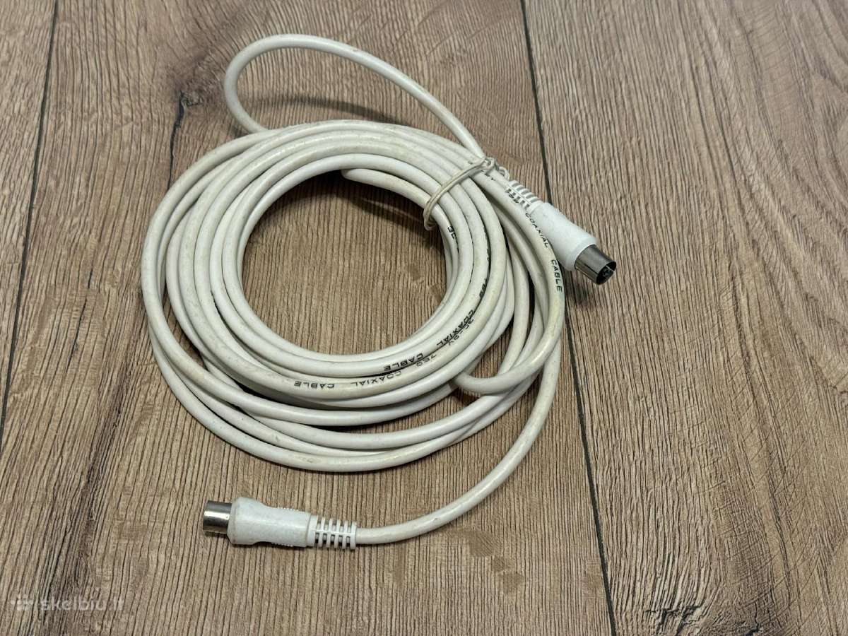 Coax Cable, 5m baltas - nuotraukos Nr. 2