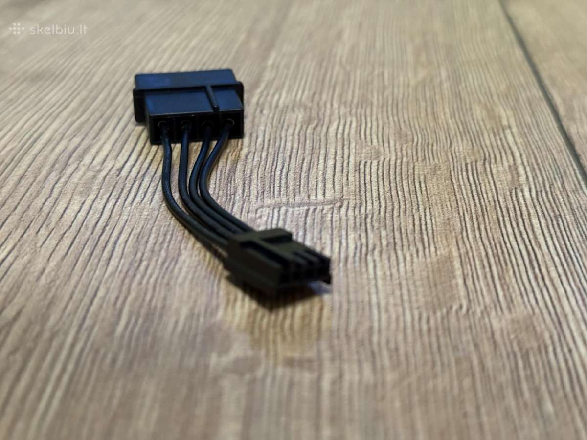 Laidas 4 pin Molex female, Floppy 4pin, 5 cm - nuotraukos Nr. 2