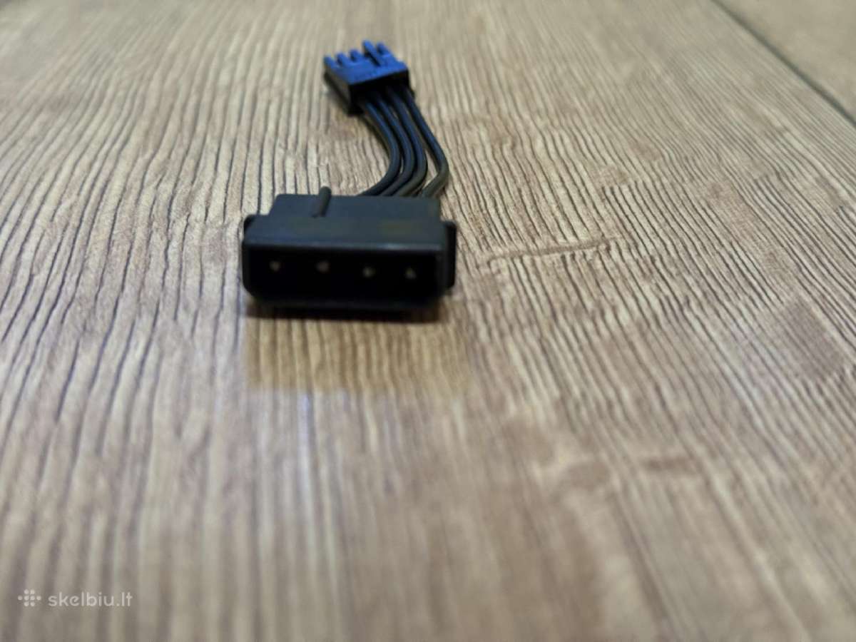 Laidas 4 pin Molex female, Floppy 4pin, 5 cm - nuotraukos Nr. 7