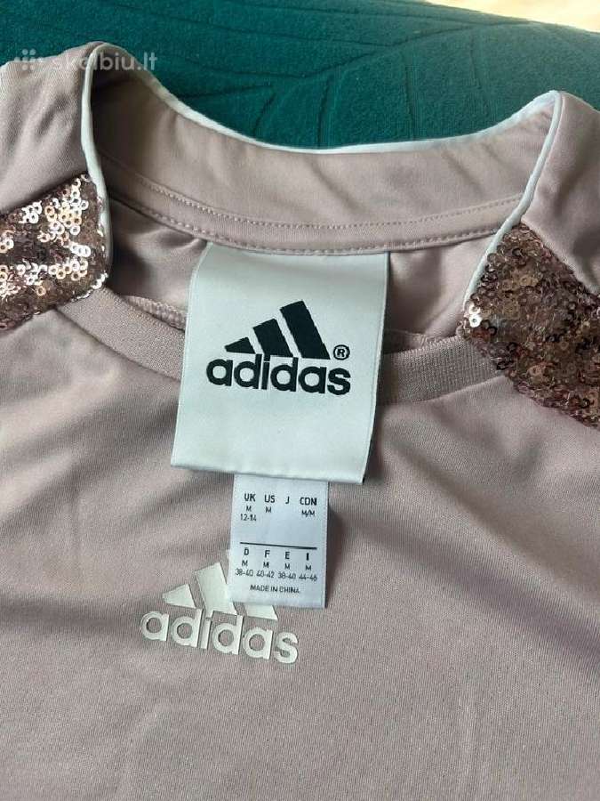 Adidas oversize marškinėliai su blizgučiais - nuotraukos Nr. 5