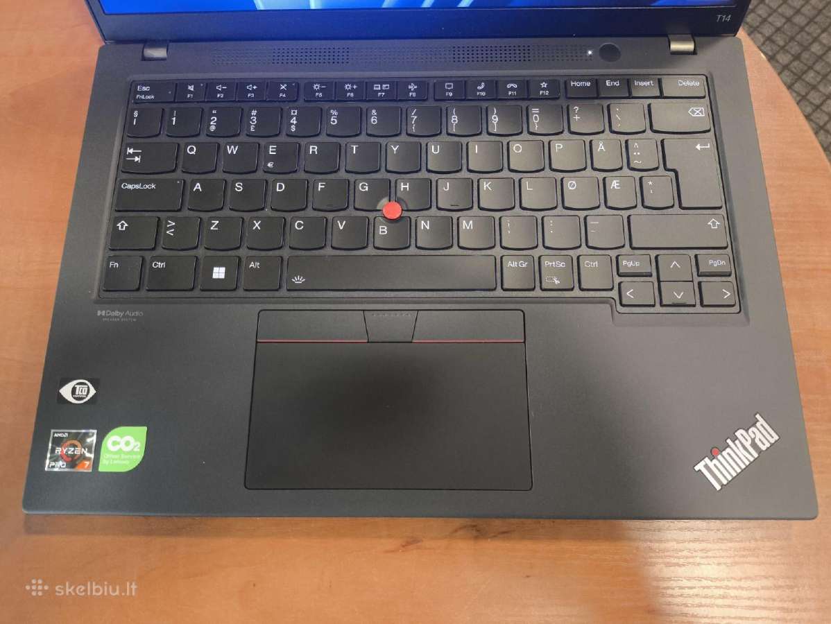 Thinkpadt 14 Gen 3 Ryzen 7 6850u 16gb 256gb 0% - nuotraukos Nr. 2