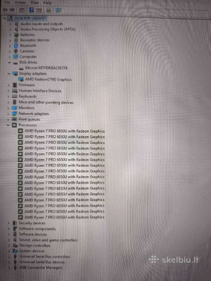 Thinkpadt 14 Gen 3 Ryzen 7 6850u 16gb 256gb 0% - nuotraukos Nr. 5