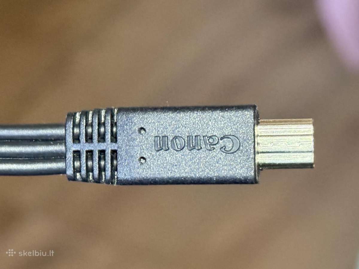 Canon Mini Usb To 3 Rca AV Audio Video Cable - nuotraukos Nr. 2