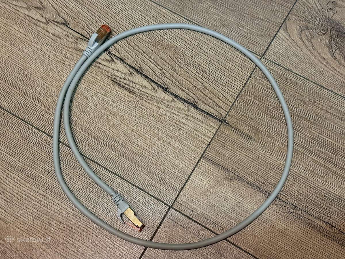 Digitus Cat6 1m Ethernet kabelis pilkas - nuotraukos Nr. 3