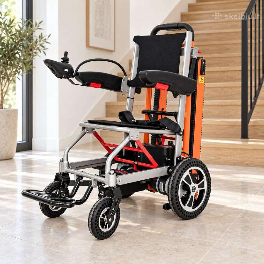 Elektrinis vežimėlis su laiptų kopikliu Fl02 - nuotraukos Nr. 13