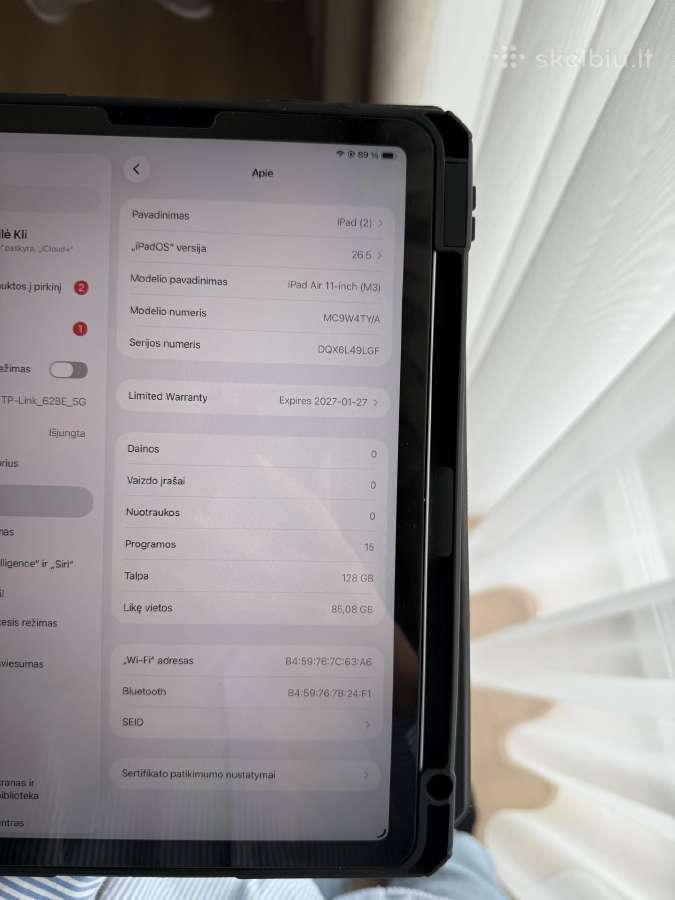 iPad air 11 M3 2025m - nuotraukos Nr. 7