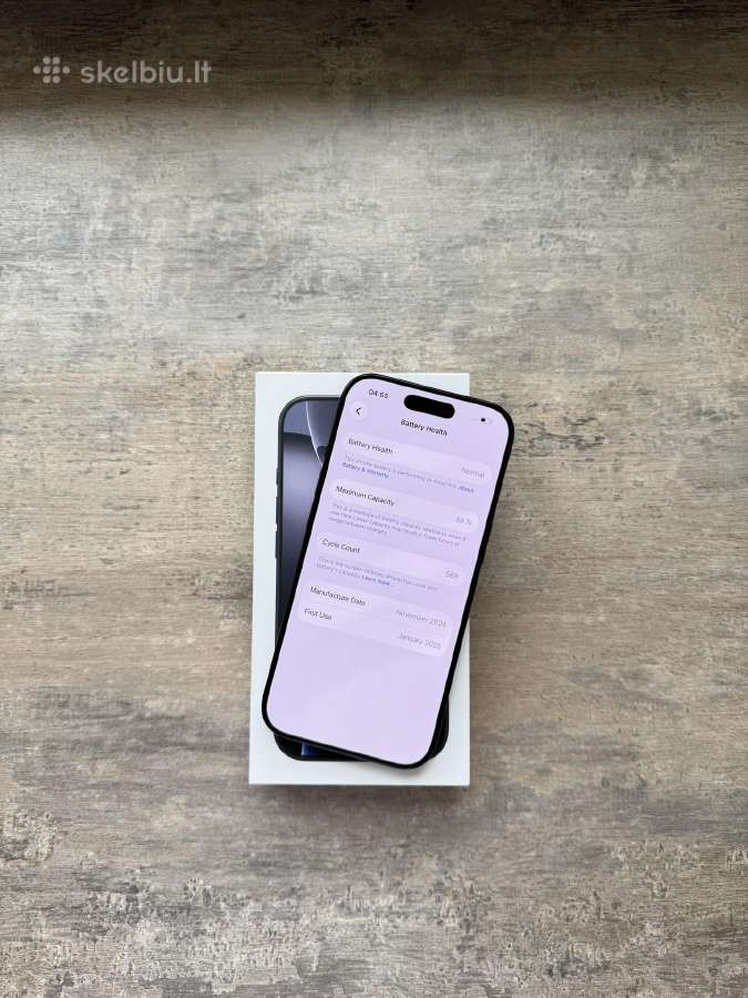 Apple iPhone 16 pro 256gb geros būklės - nuotraukos Nr. 12