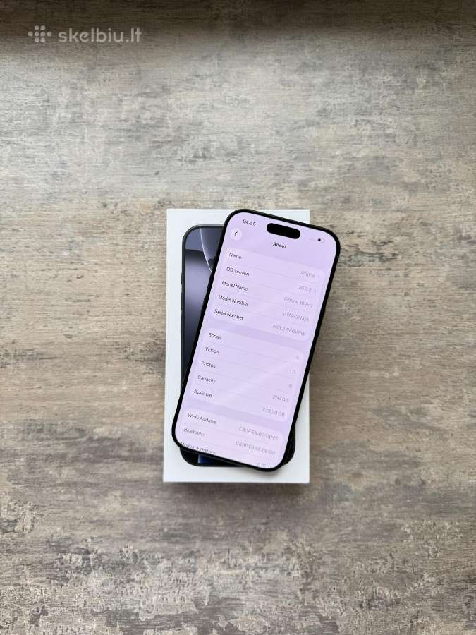 Apple iPhone 16 pro 256gb geros būklės - nuotraukos Nr. 13