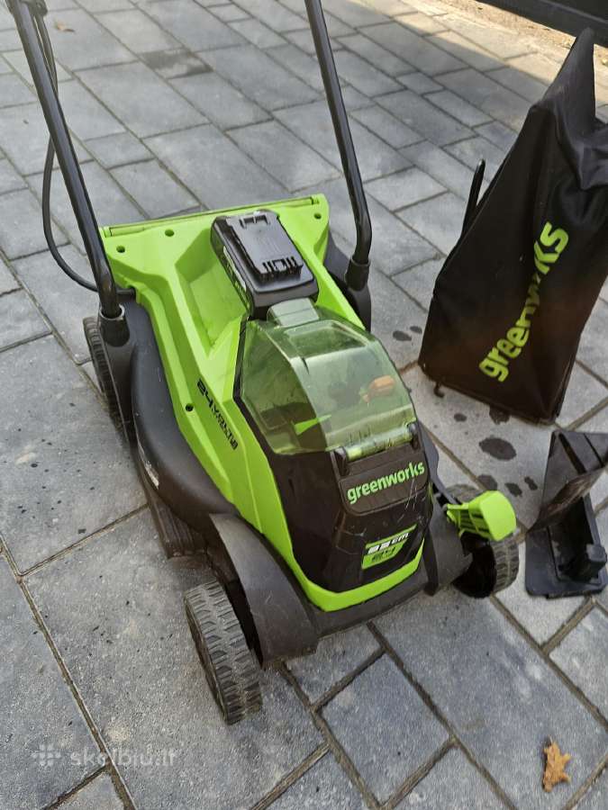 Greenworks 24v akumuliatorinė vejapjovė - nuotraukos Nr. 2