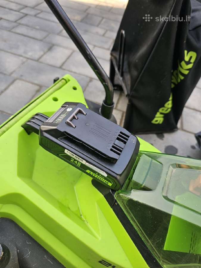 Greenworks 24v akumuliatorinė vejapjovė - nuotraukos Nr. 3
