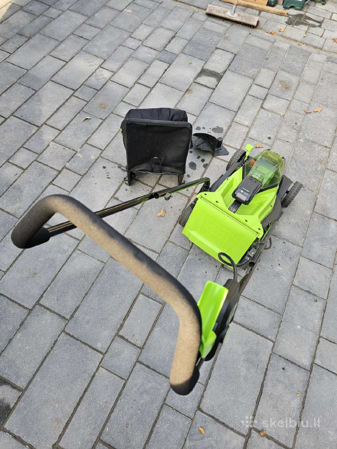 Greenworks 24v akumuliatorinė vejapjovė - nuotraukos Nr. 4