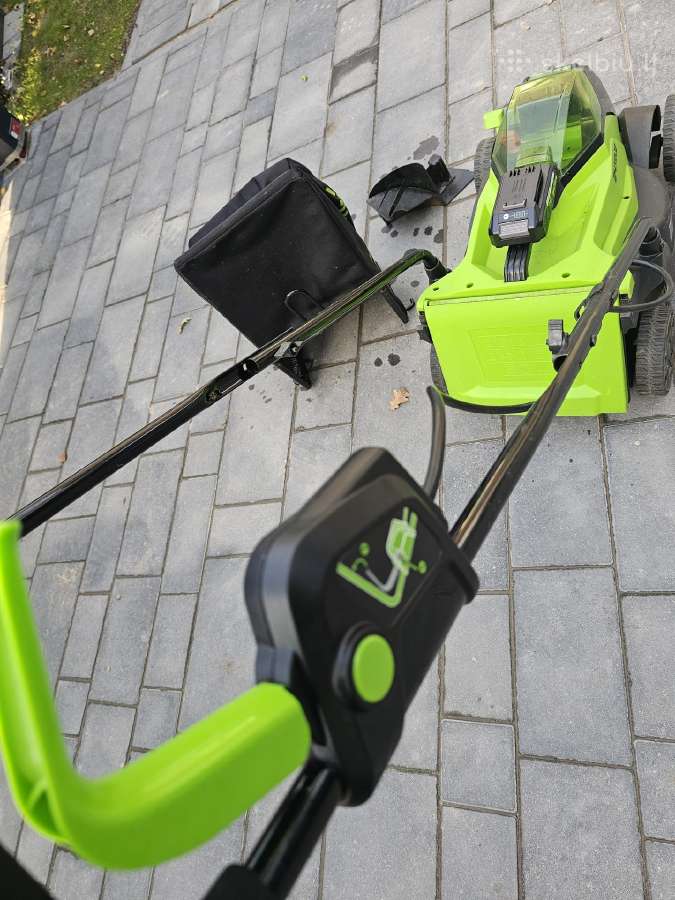 Greenworks 24v akumuliatorinė vejapjovė - nuotraukos Nr. 5