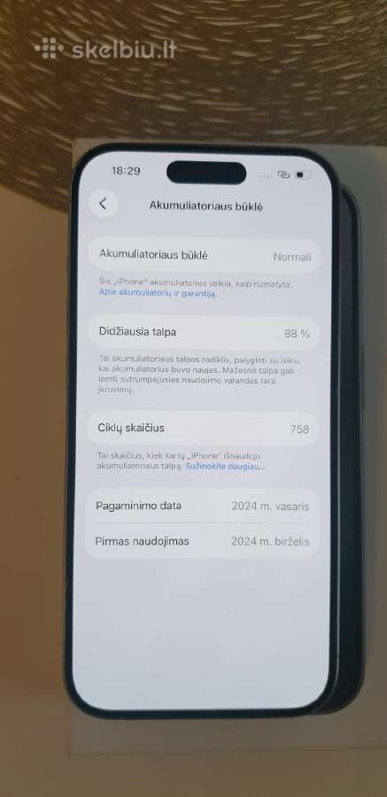 iPhone 15 pro - nuotraukos Nr. 3