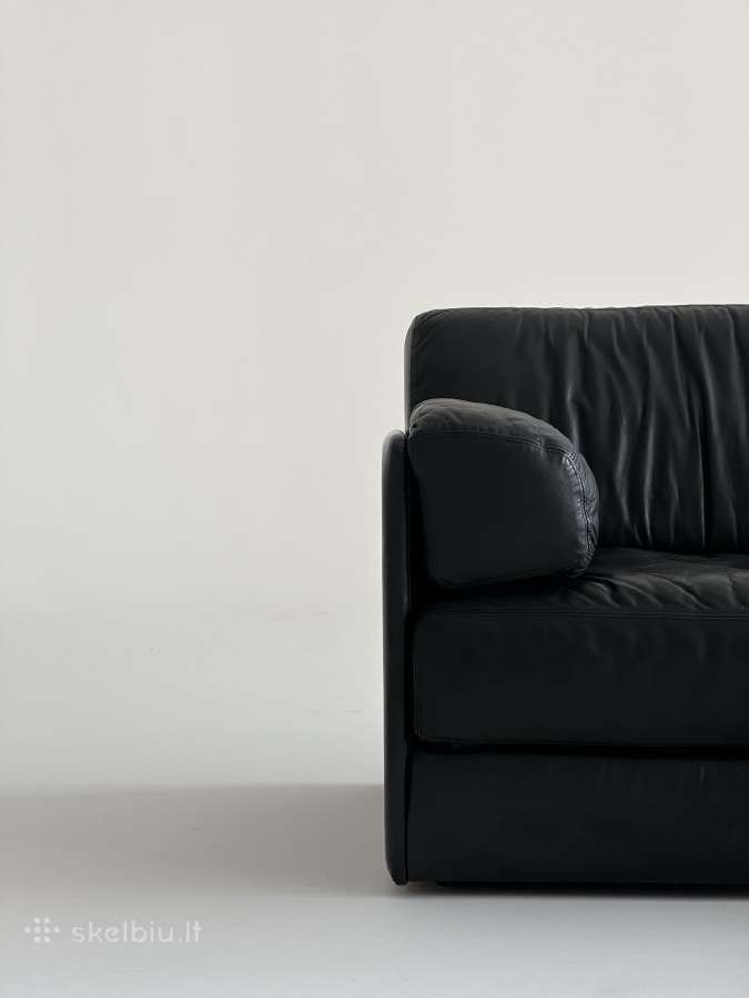Vintažinė odinė De Sede šveicarų gamintojo sofa - nuotraukos Nr. 2