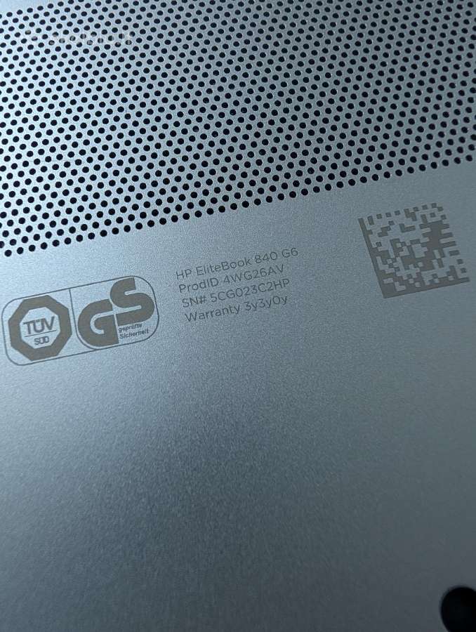Hp Elitebook 840 G6 I5 8th gen 8gb RAM 14 colių - nuotraukos Nr. 11