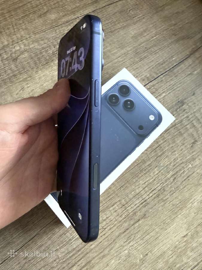 Naudotas iPhone 17 Pro Max 256gb Blue - nuotraukos Nr. 3