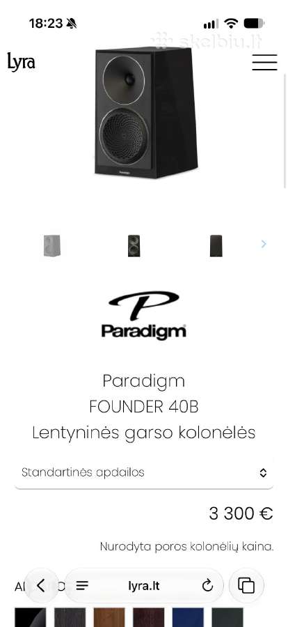 Paradigm Founder 40b lentyninės kolonėlės - nuotraukos Nr. 5
