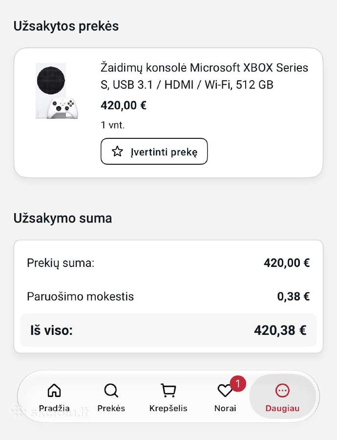 Xbox series S 512gb - nuotraukos Nr. 5