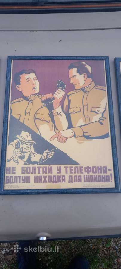 Sovietiniai ireminti plakatai - nuotraukos Nr. 3