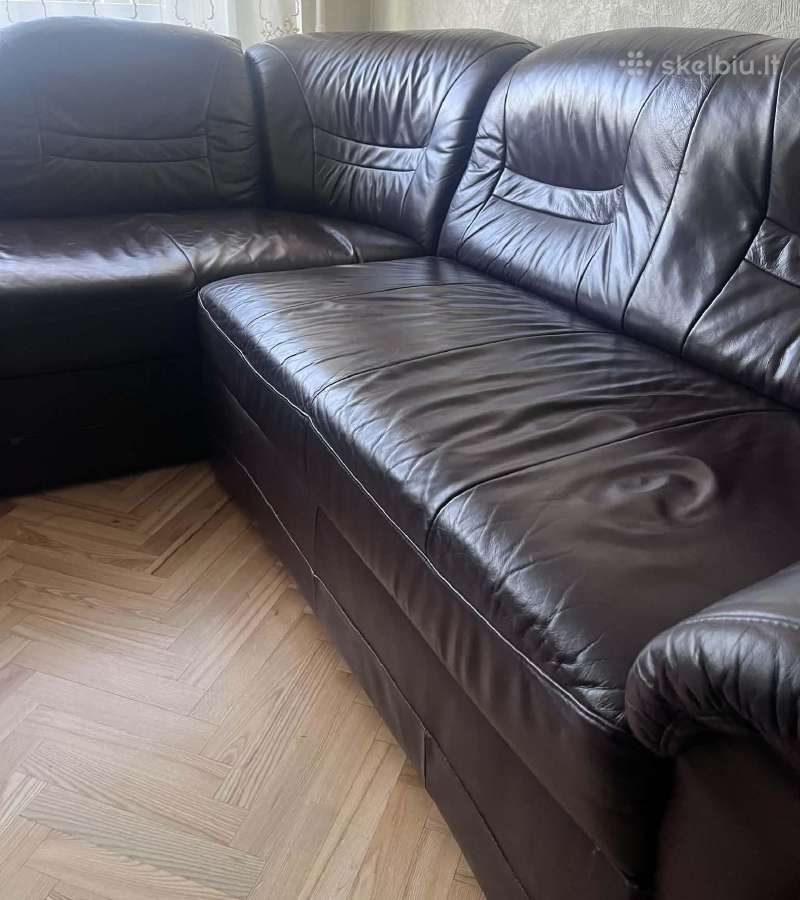 Odinis minkštų baldų komplektas: sofa + fotelis - nuotraukos Nr. 3