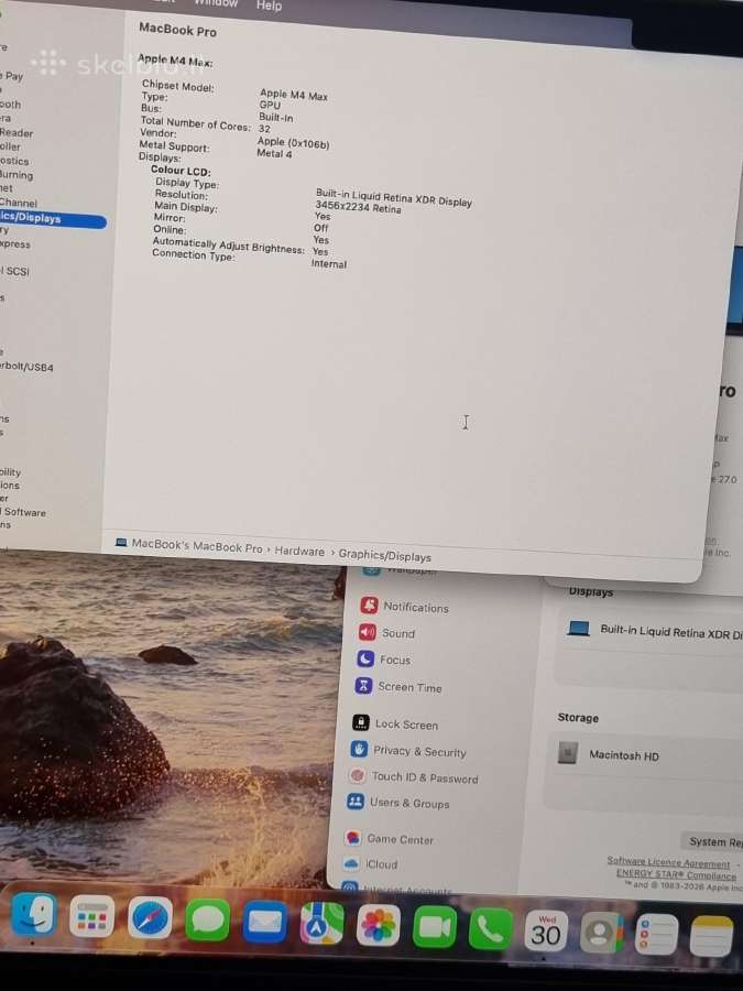 MacBook Pro 16 M4 Max 36 1tb - nuotraukos Nr. 13