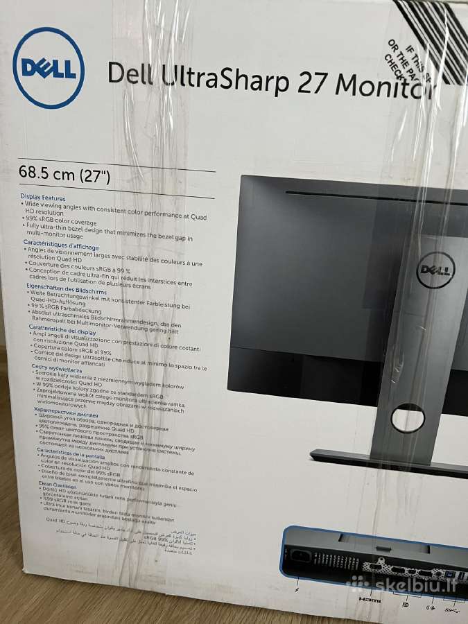 Dell Ultrasharp U2717d 27 Qhd Ips monitorius - nuotraukos Nr. 18