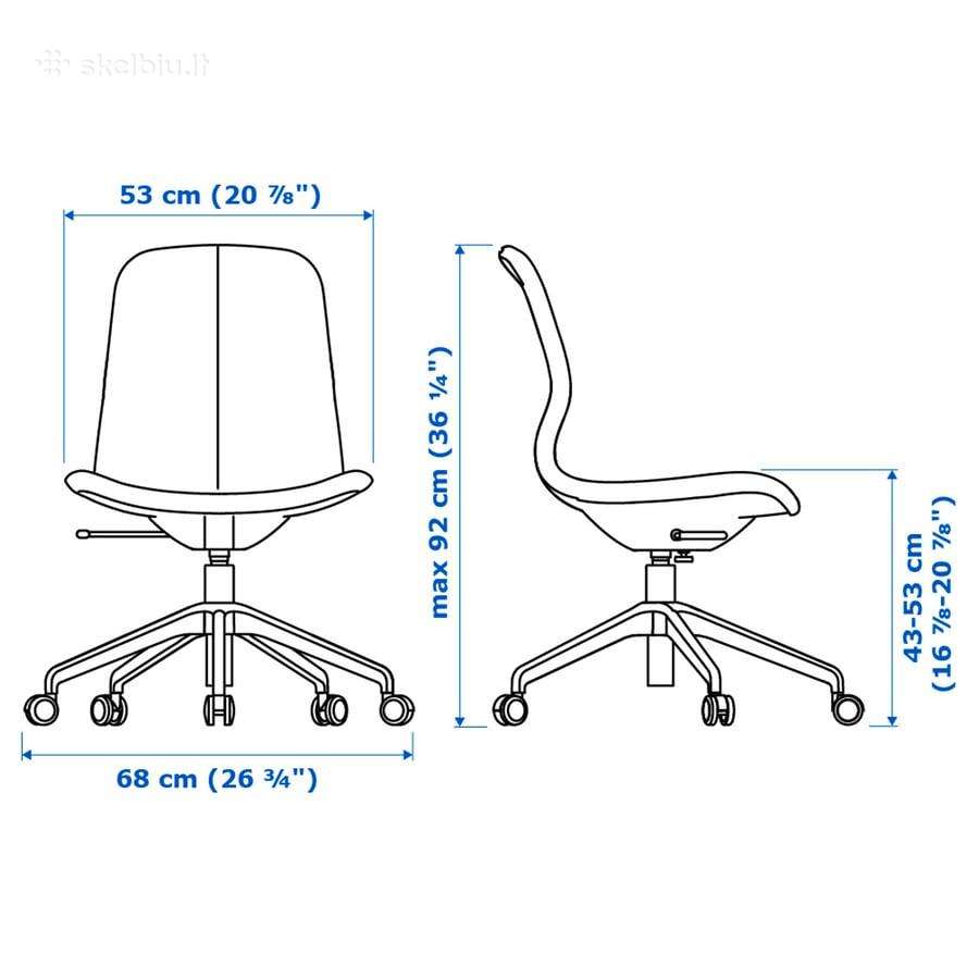 Ikea Lngfjäll biuro / darbo kėdė - nuotraukos Nr. 5