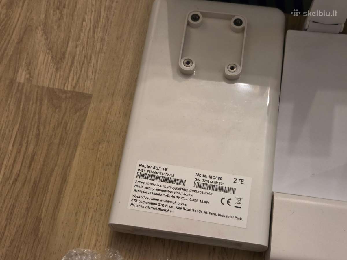 Zte Mc889 5G modemas + Zte T3000 maršrutizatorius - nuotraukos Nr. 3